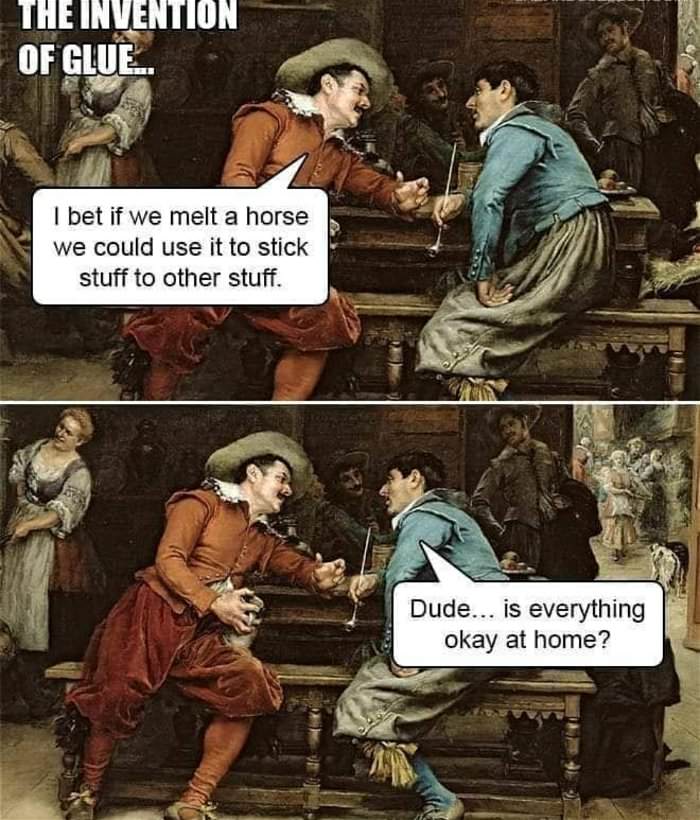 the invention of glue