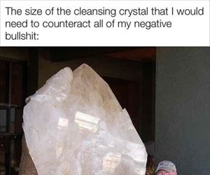 the size of the crystal