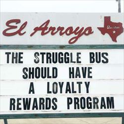 the struggle bus