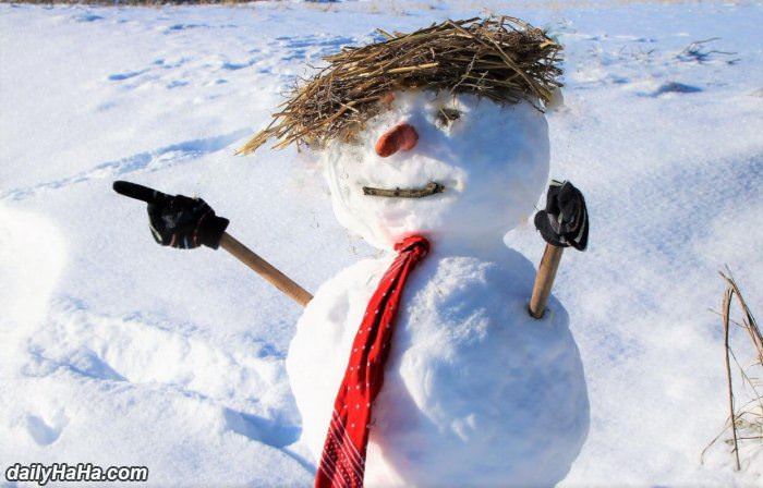 the_trump_snowman The Trump Snowman