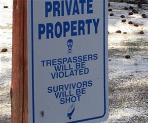 this is private property funny picture
