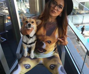 this lady really loves her dog funny picture
