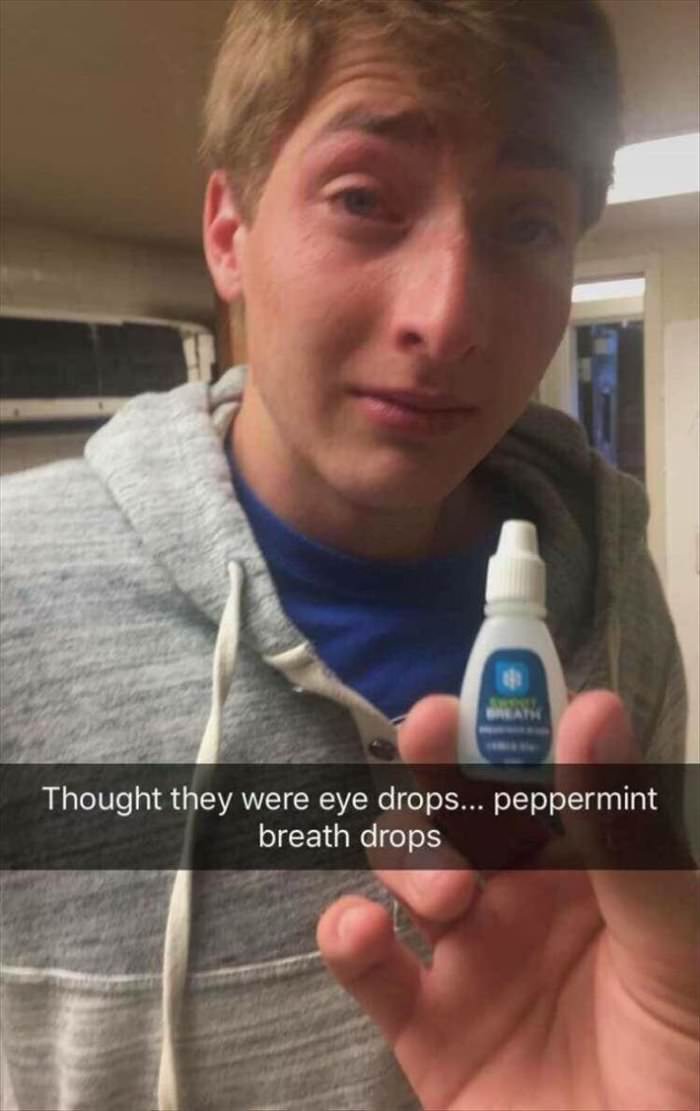 those are not eyedrops