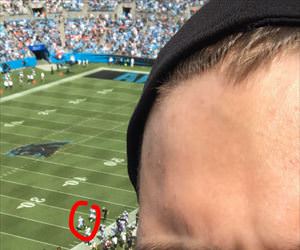 took a selfie with cam newton