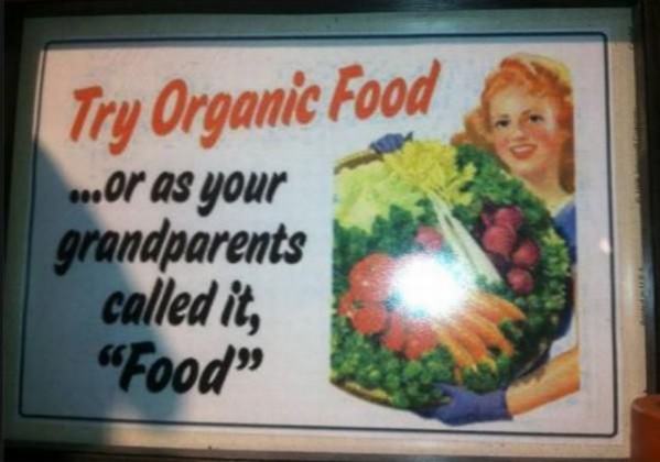 Try Organic Food funny picture