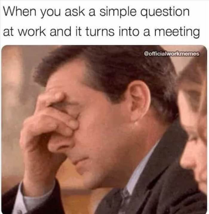 turns into a meeting