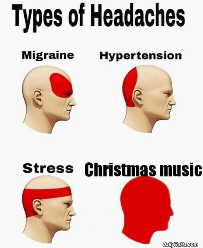 types of headaches funny picture