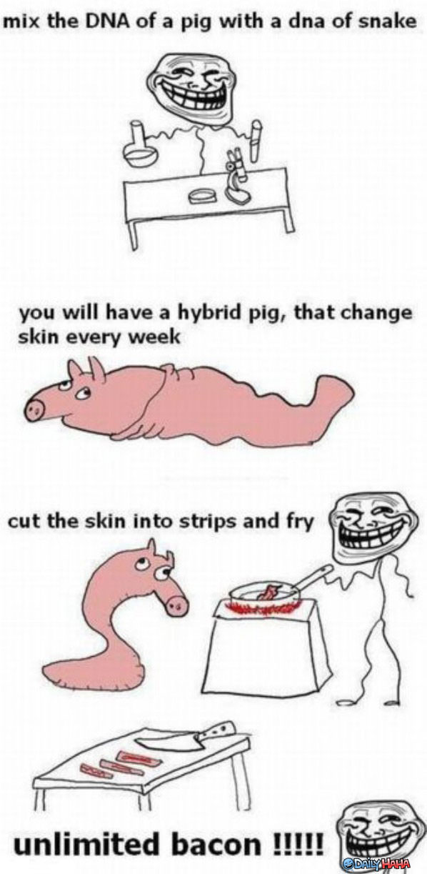 Unlimited Bacon funny picture