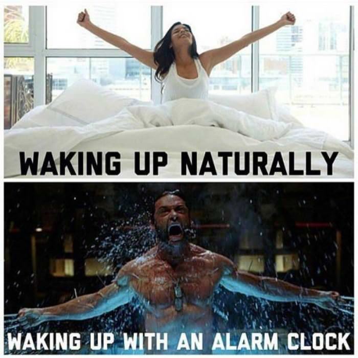 various ways to wake up funny picture