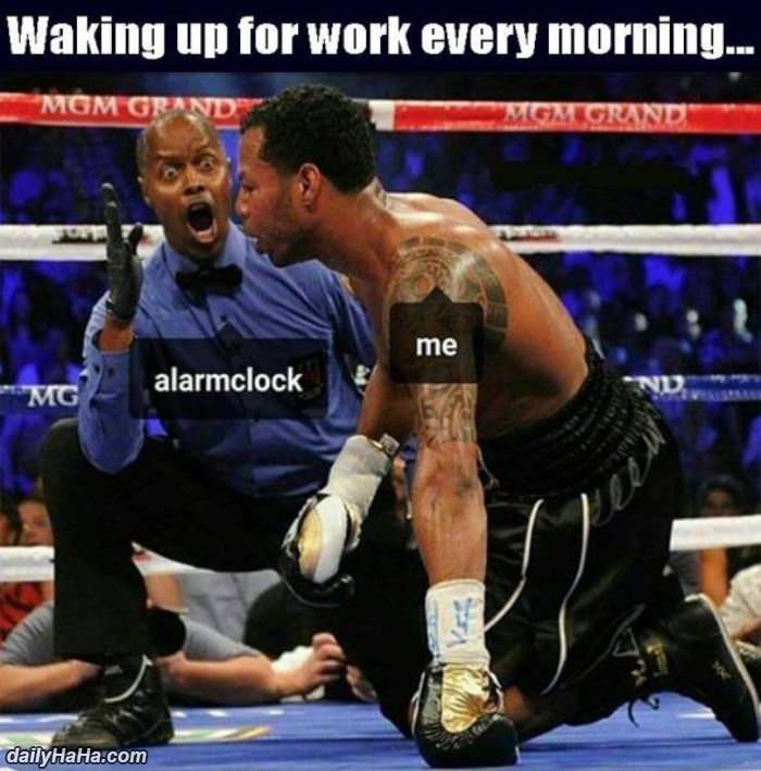 waking up every morning funny picture