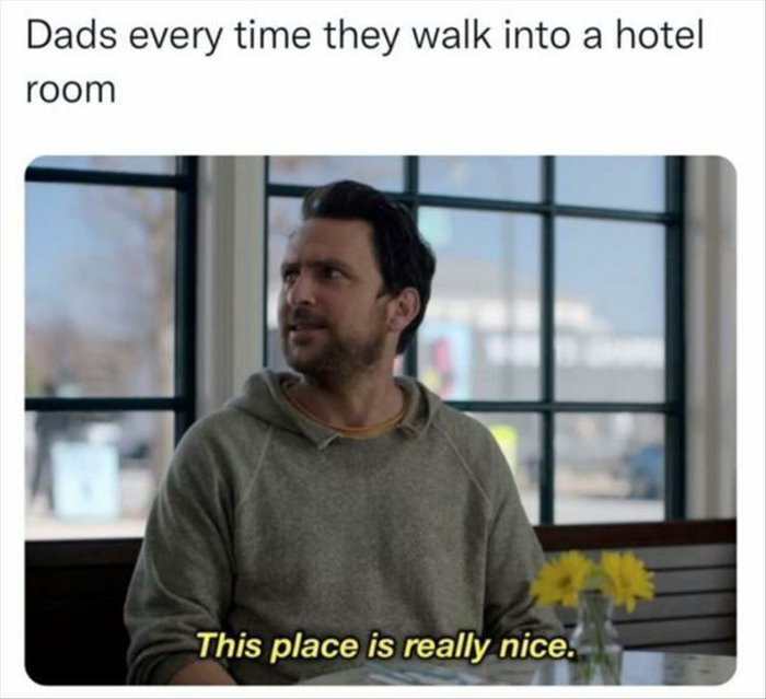 walking into a hotel