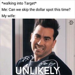 walking into target