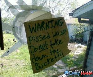 Pissed Off Wasp funny picture