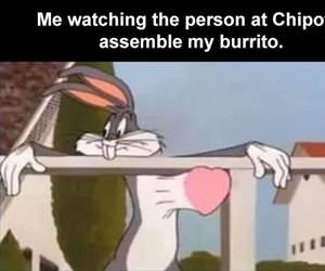 watching my burrito