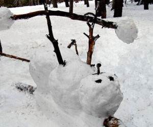 Buff Snowman funny picture