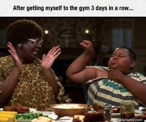 went to the gym funny picture