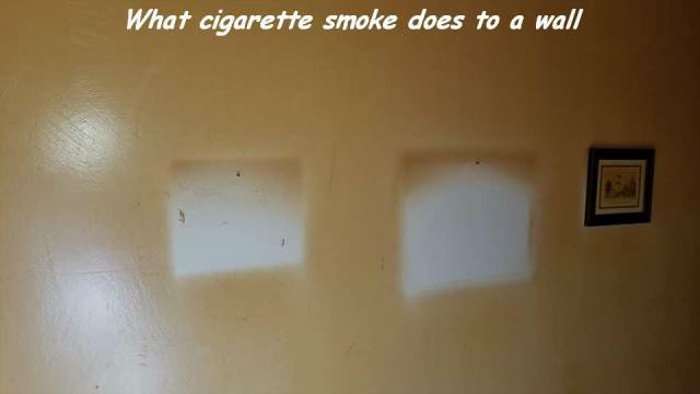what smoke does to the wall