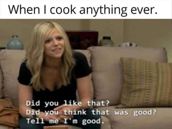 when i cook