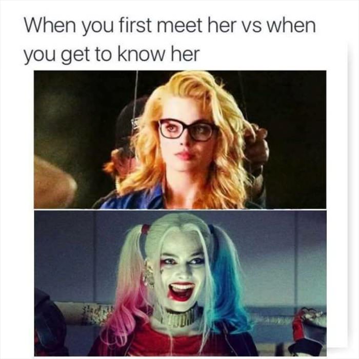 when you first meet her