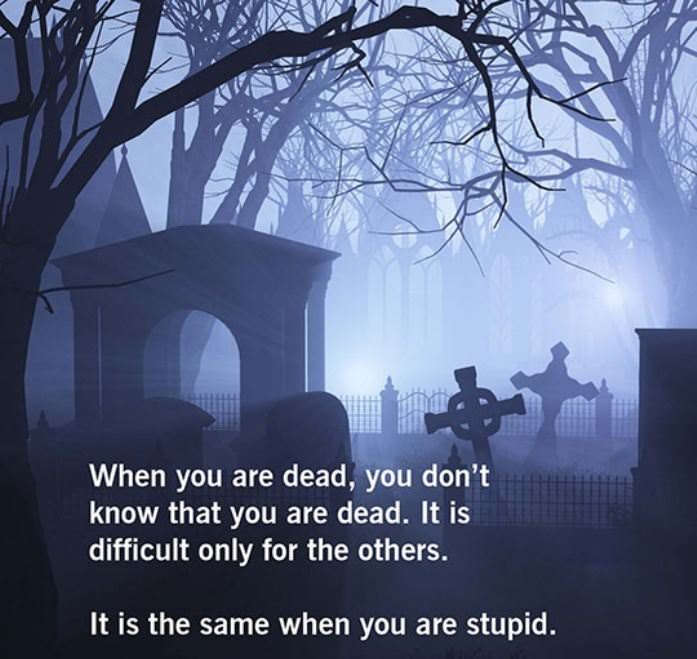 when you are dead funny picture