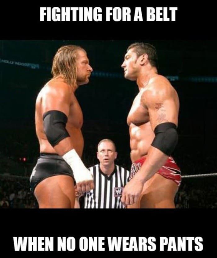  think about wrestling funny picture