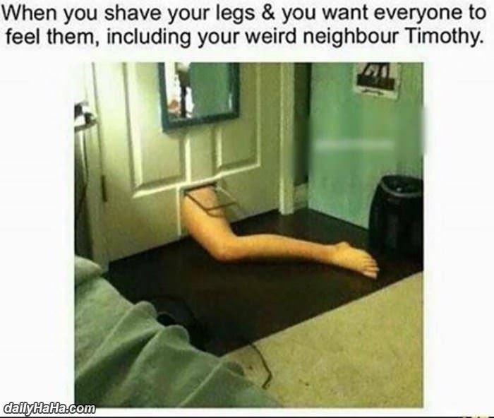 when you shave your legs funny picture