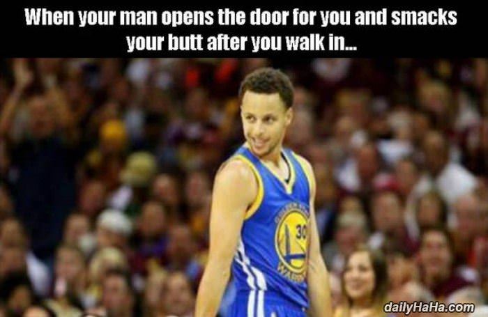when your man opens the door funny picture