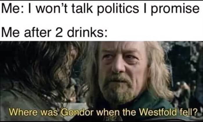 will not talk politics