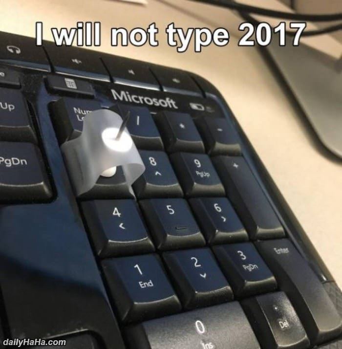 will not type 2017 funny picture
