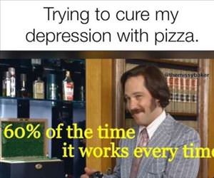with pizza