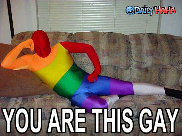 You are rainbow gay