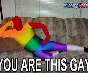 You are rainbow gay