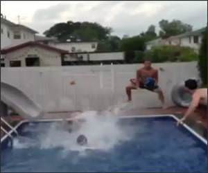 10 man pool dunk Video