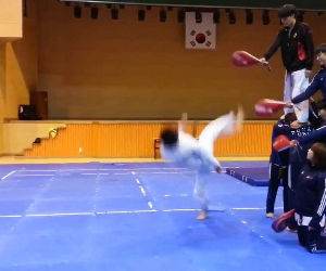 4 kicks in 1 jump Funny Video