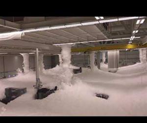 Fire suppression test helcopter facility Funny Video