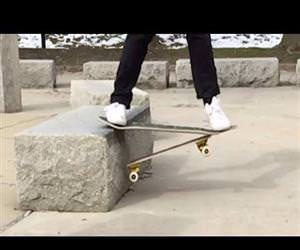 Guy Recycles Broken Skateboards Into New Boards Funny Video