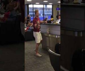 Impromptu Singing At NOLA Southwest Airlines Gate Funny Video