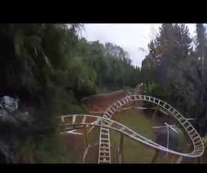 amazing back yard roller coaster Funny Video