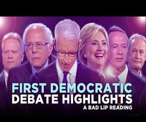bad lip reading democratic debate Funny Video