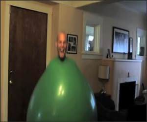 Balloon Man gets Excited Funny Video