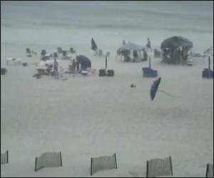 Beach Umbrella Attack Video
