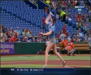 Carly Rae First Pitch Video
