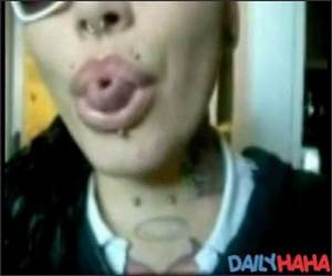 Freaky Piercing Chick Video