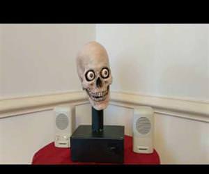 modified alexa with a skull Funny Video