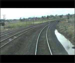 Near Train Fail Video