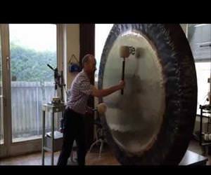 that is a super huge gong Funny Video