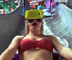 virtual reality waterslide