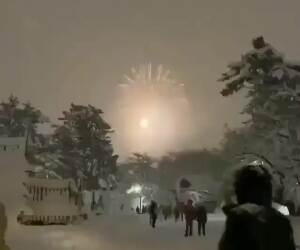 awesome winter fireworks