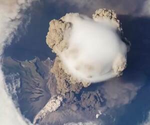 volcano from space