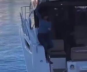 falling out of the boat